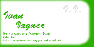 ivan vagner business card
